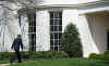 President Barack Obama returns to the Oval Office in the White House.