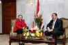 Secretary of State Hillary Clinton met and held a news conference with the Iraqi Foreign Minister Hoshyar Zebari.