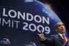 President Barack Obama holds a G20 press conference on the main stage of the Excel Centre in London, UK.