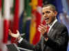 President Barack Obama holds a G20 press conference on the main stage of the Excel Centre in London, UK.