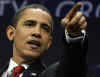 President Barack Obama holds a G20 press conference on the main stage of the Excel Centre in London, UK.