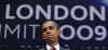 President Barack Obama holds a G20 press conference on the main stage of the Excel Centre in London, UK.