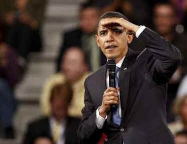 President Barack Obama holds a town hall style meeting with a young German and French audience at the Rhenus Sports Arena in Strasbourg, France. 