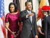 President Obama and First Lady Michelle Obama sign the Baden-Baden Golden Book at the Rathaus (City Hall).