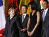 President Barack Obama with host Chancellor Merkel at the Kurhaus in Baden-Baden, Germany.
