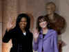 First Lady Michelle Obama meets First Lady Carla Bruni-Sarkozy and the spouses of other G20 leaders for a tour of Notre-dame de Strasbourg (Strasbourg Cathedral) on April 4, 2009.