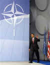 Complete archives of President Obama's trip to NATO Summit in France and Germany on April 4, 2009. Photo: President Barack Obama holds a press conference at the end of the 60th Anniversary NATO Summit in Strasbourg, France.