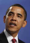 President Barack Obama holds a press conference at the end of the 60th Anniversary NATO Summit in Strasbourg, France.