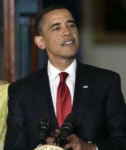 President Barack Obama at a Cinco de Mayo celebration at the White House on May 4, 2009.
