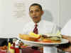 President Barack Obama and Vice President Joe Biden have lunch at Ray's Hell Burger across the Potomac in Arlington, Virginia.