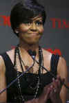 First Lady Michelle Obama delivers the opening remarks at the Time 100 Gala in New York City on May 5, 2009. 