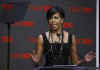 First Lady Michelle Obama delivers the opening remarks at the Time 100 Gala in New York City on May 5, 2009. 