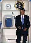 President Barack Obama arrives in Ankara, Turkey on Air Force One on April 6, 2009 after a day in Prague, Czech Republic.