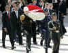 President Barack Obama begins his day in Ankara, Turkey at a wreath laying ceremony at Anitkabir Mausoleum on April 6, 2009.