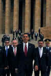 President Barack Obama - April 1-10, 2009 Daily Timeline -.Daily Obama April timeline in photos, graphs, and news. President Barack Obama and his first 111 days as President. Photo: US President Barack Obama after laying a wreath at the Ataturk Mausoleum in Ankara, Turkey on April 6, 2009.