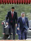 President Barack Obama attends a Welcome Ceremony on the grounds of Cankaya Palace with Turkey's President Abdullah Gul.