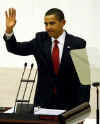President Barack Obama addresses the Turkish Parliament in Ankara, Turkey on April 6, 2009.