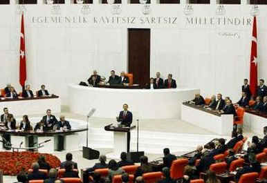 President Barack Obama delivers an Address to the General Assembly of the Turkish Parliament in Ankara, Turkey.