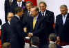 After Obama's Address to Parliament he was thanked by Turkish Prime Minister RecepTayyip Erdogan.
