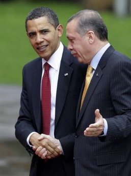 President Barack Obama Obama meets with Turkish Prime Minister Erdogan at the Prime Minister's residence in Ankara, Turkey.