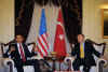 President Barack Obama Obama meets with Turkish Prime Minister Erdogan at the Prime Minister's residence in Ankara, Turkey.