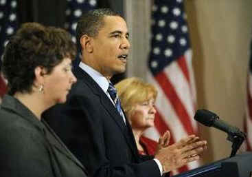 President Barack Obama remarks on job creation and job training in the Eisenhower Executive Office Building.