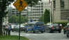 President Obama's motorcade gets stuck in Washington rush hour traffic when the President was returning to the White House after attending a parent teacher meeting for daughter Malia.