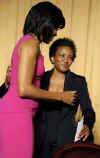 Comic actress Wanda Sykes delivered a comic monologue during the Washington event.