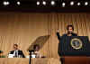Comic actress Wanda Sykes delivered a comic monologue during the Washington event.