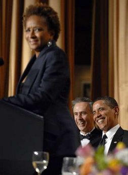 Comic actress Wanda Sykes delivered a comic monologue during the Washington event.