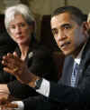 President Obama remarks to the media after a Cabinet Meeting held in the Cabinet Room of the White House on May 1, 2009.