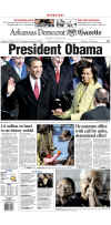 ARKANSAS - US Newspapers - Front Page Headlines - January 20, 2009 - Inauguration of President Barack Obama in Washington, DC. Click on Obama newspaper front page image for a large image.