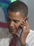 Barack Obama's Blackberry is an important communication tool for Barack Obama and is used often.