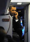 Barack Obama on his Blackberry during the 2008 election campaign.