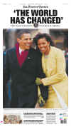 CALIFORNIA - US Newspapers - Front Page Headlines - January 20, 2009 - Inauguration of President Barack Obama in Washington, DC. Click on Obama newspaper front page image for a large image.