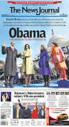 DELAWARE - US Newspapers - Front Page Headlines - January 20, 2009 - Inauguration of President Barack Obama in Washington, DC. Click on Obama newspaper front page image for a large image.