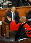 Barack Obama delivers a speech called the "Great Need of the Hour" at Ebenezer Baptist Church. where Martin Luther King Jr. was the church pastor, in Atlanta on January 20, 2008 Barack Obama - Important Speeches and Remarks. Ten significant Barack Obama speeches from October 2002 - November 2008.