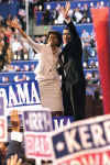 Barack and Michelle Obama after Senator Barack Obama delivers the keynote address at the Democratic National convention on July 27, 2004. Barack Obama - Important Speeches and Remarks. Eleven significant Barack Obama speeches from October 2002 - November 2008.