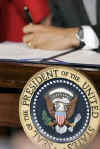 US Presidents have a higher than average tendency to be left-handed. US President Barack Obama signs several documents including his first executive orders and bills using his left hand. Photo: President Obama signs his first bill as President, The Lilly Ledbetter Fair Pay Act, on January 29, 2009 using his left hand.