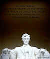 President Barack Obama has visited the Lincoln Memorial often - recognizing the significance of Lincoln's presidency to the course of US history. The five-line inscription etched into the Lincoln Memorial wall reads: IN THIS TEMPLE - AS IN THE HEARTS OF THE PEOPLE - FORM WHOM SAVED THE UNION - THE MEMORY OF ABRAHAM LINCOLN - IS ENSHRINED FOREVER.