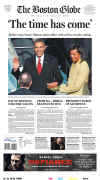 MASSACHUSETTS - US Newspapers - Front Page Headlines - January 20, 2009 - Inauguration of President Barack Obama in Washington, DC. Click on Obama newspaper front page image for a large image.