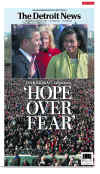 MICHIGAN - US Newspapers - Front Page Headlines - January 20, 2009 - Inauguration of President Barack Obama in Washington, DC. Click on Obama newspaper front page image for a large image.
