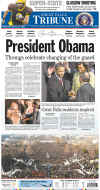 MONTANA - US Newspapers - Front Page Headlines - January 20, 2009 - Inauguration of President Barack Obama in Washington, DC. Click on Obama newspaper front page image for a large image.
