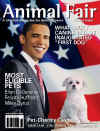 President Obama on the cover of Animal Fair magazine - Winter 2009 issue.