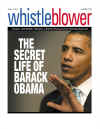 Barack Obama on the front cover of Whistleblower magazine in the April 2008 issue.