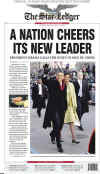 NEW JERSEY - US Newspapers - Front Page Headlines - January 20, 2009 - Inauguration of President Barack Obama in Washington, DC. Click on Obama newspaper front page image for a large image.