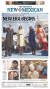 NEW MEXICO - US Newspapers - Front Page Headlines - January 20, 2009 - Inauguration of President Barack Obama in Washington, DC. Click on Obama newspaper front page image for a large image.