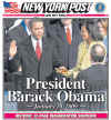 NEW YORK - US Newspapers - Front Page Headlines - January 20, 2009 - Inauguration of President Barack Obama in Washington, DC. Click on Obama newspaper front page image for a large image.