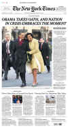 NEW YORK - US Newspapers - Front Page Headlines - January 20, 2009 - Inauguration of President Barack Obama in Washington, DC. Click on Obama newspaper front page image for a large image.