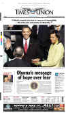 NEW YORK - US Newspapers - Front Page Headlines - January 20, 2009 - Inauguration of President Barack Obama in Washington, DC. Click on Obama newspaper front page image for a large image.